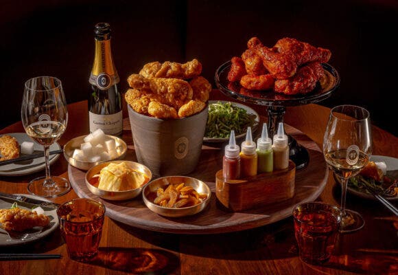 COQODAQ Fried chicken and champagne